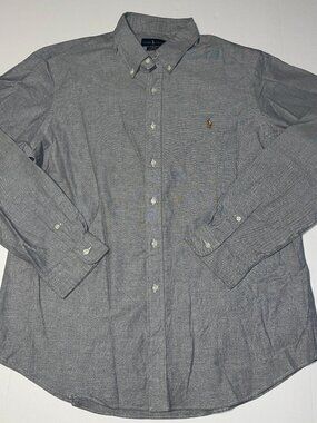 Ralph Lauren Slim Fit Stretch Oxford men's button up dress shirt XXL